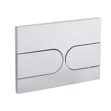 Панель смыва Koer KT-0604-01 240x160x10mm пластиковая, закругленная кнопка (KR5323)