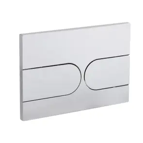 Панель смыва Koer KT-0604-01 240x160x10mm пластиковая, закругленная кнопка (KR5323) №1