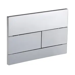 Панель змиву Koer KT-0603-01 240x160x10mm пластикова, лінійна кнопка (KR5319) №1
