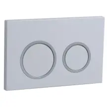 Панель смыва Koer KT-0605-03 220x140x12mm пластиковая, кнопка круглая (KR5316)