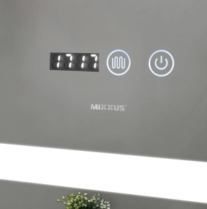 Дзеркало Mixxus Light MR01-70x50 (годинник, LED-підсвічування, антизапотівання) (MI6000) №12