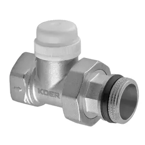 Кран термостатический "антипротечка" Прямой Koer KR.923-Gi - 1" (KR5638) №1