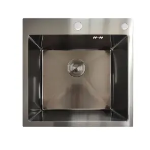 Мойка Mixxus MH5050 Decor Nano-Black из нерж. стали (цвет графит) (MX1929) №1