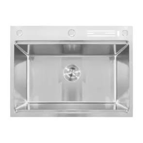 Мийка Mixxus MH7050 NANO-SILVER (3.0/0.8) з н.ст. зі сходинкою для суш., з підст. під ножі (нерж.) №1