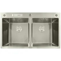 Мийка з нержавіючої сталі MIXXUS MH8350-DK NANO-SILVER (3.0/0.8) колір нержавіюча Сталь (MI7052)
