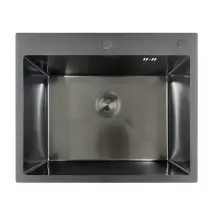 Мойка Mixxus MH6050 Decor Nano-Black из нерж. стали (цвет графит) (MX1934)