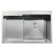 Мойка MIXXUS MH7849R-HK NANO-SILVER (3.0/0.9) из нержавеющей стали "глубокое крыло", с подставкой п