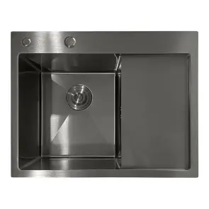 Мойка из нержавеющей стали Mixxus MH6350L Nano-Black (3.0/0.8) цвет графит (MI7045) №1