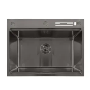Мийка Mixxus MH7050 NANO-BLACK (3.0/0.8) з н.ст. зі сходинкою для суш., з підст. під ножі (графіт) №1