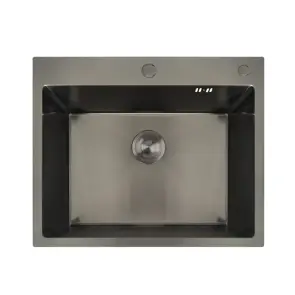 Мойка Mixxus MH6050 Nano-Black из нерж. стали (цвет графит) (MX1933) №1