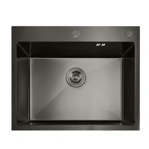 Мойка Mixxus MH5843 Nano-Black из нерж. стали (цвет графит) (MX1931) №1