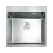 Мойка из нержавеющей стали MIXXUS MH5050 DECOR NANO-SILVER (3.0/0.8) цвет нержавейка (MI7040)