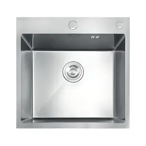 Мойка из нержавеющей стали MIXXUS MH5050 DECOR NANO-SILVER (3.0/0.8) цвет нержавейка (MI7040) №1