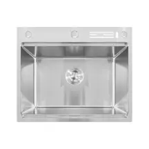 Мойка Mixxus MH6050-SK NANO-SILVER (3.0/0.8) с н.ст. со ступенькой для суш.,с подст.под ножи(нерж.)