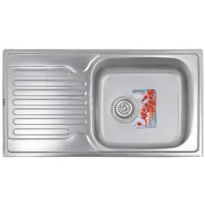 Мийка кухонна Haiba 78x43 (Satin) (HB0566) №1