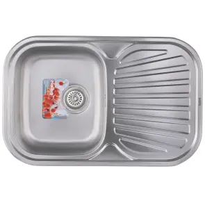 Мийка кухонна Haiba 74x48 (decor) (HB0559) №1
