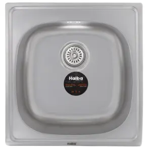Мийка кухонна Haiba 50x47 (Satin) (HB0543) №1
