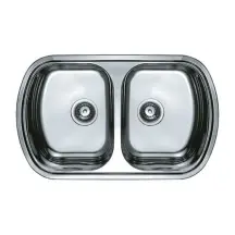 Мойка кухонная Haiba 80x49 Double (polish) (HB0573)