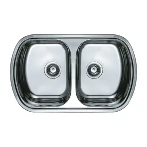Мойка кухонная Haiba 80x49 Double (polish) (HB0573) №1