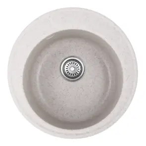 Мойка кухонная Haiba HB8301-G322 Beige 490x180 (HB0974) №1