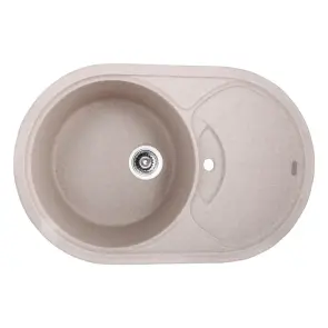 Мийка кухонна Haiba HB8310-G319 sand 780x500x220 (HB0977) №1