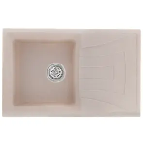 Мийка кухонна Haiba HB8104-G319 sand 780x500x200 (HB0989) №1