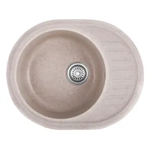 Мийка кухонна Haiba HB8311-G319 sand 570x450x180 (HB0981) №1