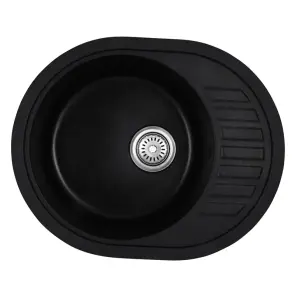 Мийка кухонна Haiba HB8311-G226 Black 570x450x180 (HB0979) №1