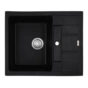 Мийка кухонна Haiba HB8210-G226 Black 620x500x200 (HB0983) №1
