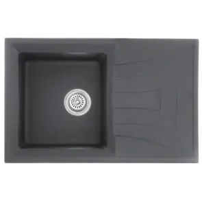 Мийка кухонна Haiba HB8104-G228 Gray 780x500x200 (HB0988) №1