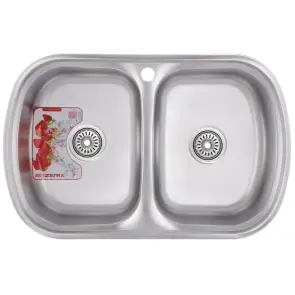 Мойка кухонная Zerix Z7749-08-180E (Satin) (ZM0565) №1