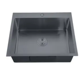 Мойка Zerix ZH5045-215 Nano-Black (3.0/0.8) с нерж. стали (MX1580) №1