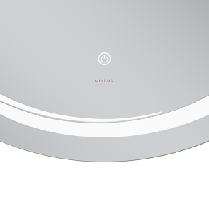 Дзеркало Mixxus Premium WAVE MC04-90 (LED Touch, Anti-fog, димер (3-6,5kK)) (MP6637) №9