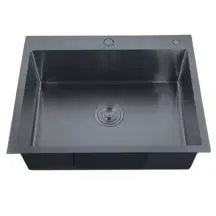 Мойка Zerix ZH5843-215 Nano-Black (3.0/0.8) из нержавеющей стали (MX1584)