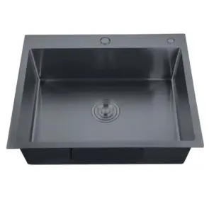 Мойка Zerix ZH5843-215 Nano-Black (3.0/0.8) из нержавеющей стали (MX1584) №1