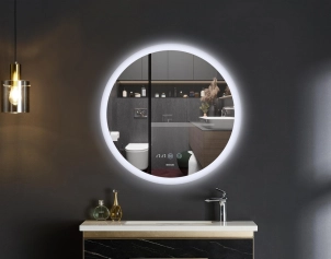 Дзеркало Mixxus PLAIN MC10-80 з LED Touch, Anti-fog, димером, регулюванням яскравості, годинником (MI6932) №4