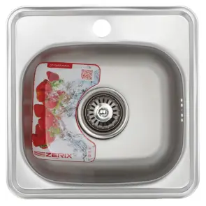 Мийка кухонна Zerix Z3838-06-160D (decor) (ZM0556) №1