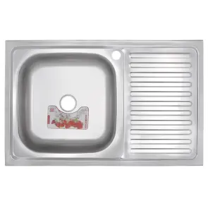 Мойка кухонная Zerix Z8050L-08-180E (Satin) (ZS0595) №1