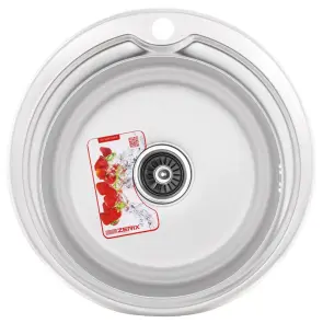 Мойка кухонная Zerix Z510-08-180D (decor) (ZX1587) №1