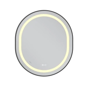 Дзеркало Mixxus Premium ELLIPSE MV05-80x70-REVERSE BLACK (LED Touch, Anti-fog, димер (3-6kK)) (MP6646 №2