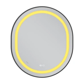 Дзеркало Mixxus Premium ELLIPSE MV05-80x70-REVERSE BLACK (LED Touch, Anti-fog, димер (3-6kK)) (MP6646 №4