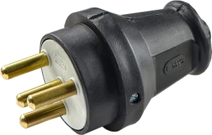 Вилка каучуковая 3Р+РЭ 25А IP44 №5