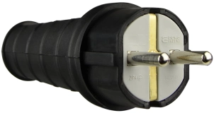Вилка каучуковая удлиненная 2Р+PE 16А IP44 №5