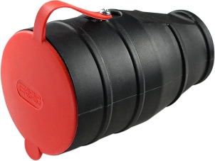 Розетка каучуковая с защитной крышкой 3Р+РЭ 25А IP44 №3