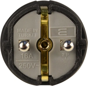 Вилка каучукова стандартна 2Р+PE 16А IP44 №5