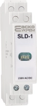 Модульний сигнальний індикатор 230V AC/DC SLD-1 білий
