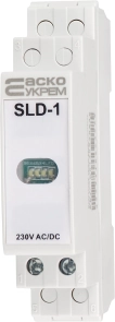 Модульний сигнальний індикатор 230V AC/DC SLD-1 білий №3