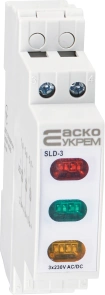 Модульний сигнальний індикатор 230V AC/DC SLD-3 №2