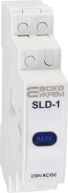 Модульний сигнальний індикатор 230V AC/DC SLD-1 синій
