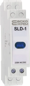 Модульний сигнальний індикатор 230V AC/DC SLD-1 синій №4
